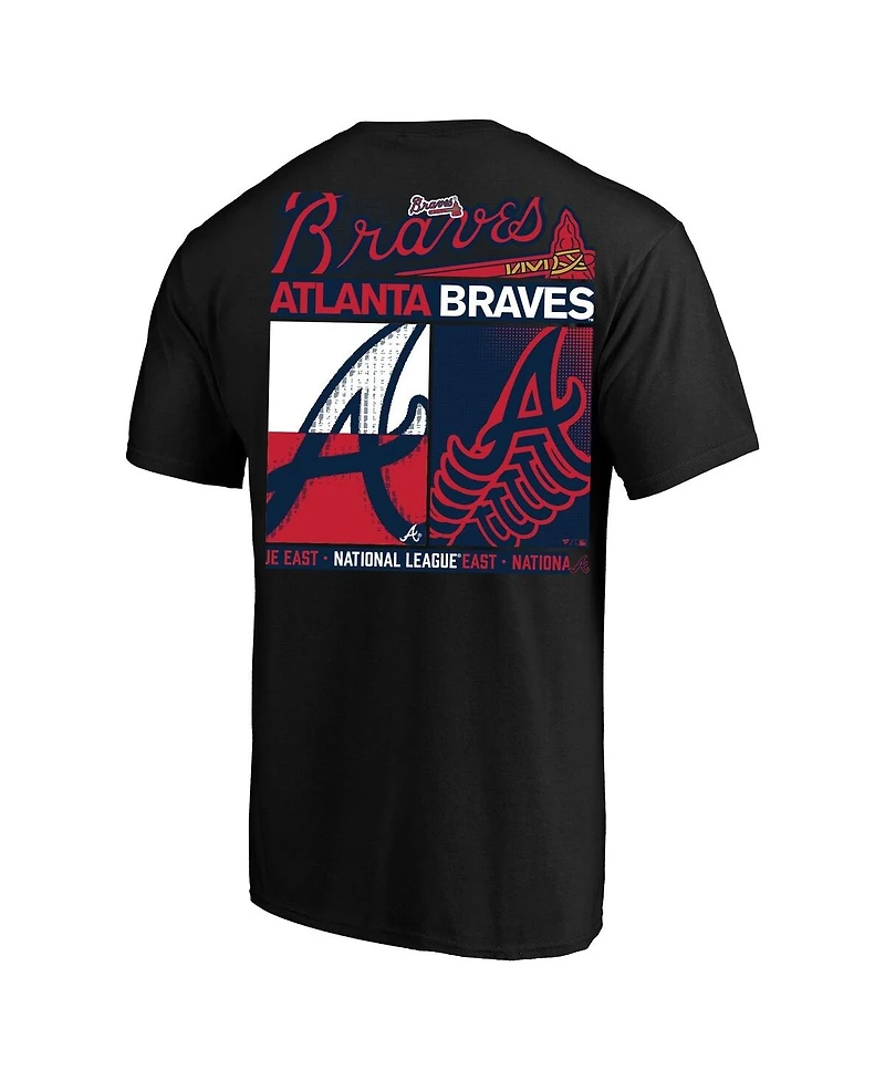Fanatics Men's Profile Black Atlanta Braves Big & Tall Two-Sided Graphic T-Shirt