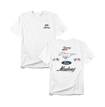 Mustang Men's Ford Logo Stack Front Back T-Shirt