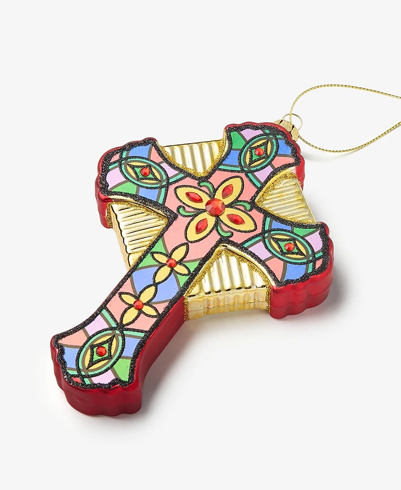Holiday Lane Blessed Cross Ornament, Macy's Exclusive