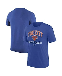 Nike Men's Heather Royal New York Knicks Tri-Blend T-Shirt