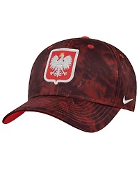 Nike Men's Red Poland National Team Rise A-Frame Adjustable Hat