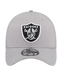 New Era Men's Gray Las Vegas Raiders Perforated 39THIRTY Flex Hat