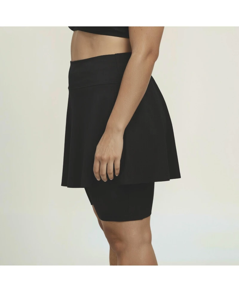 Calypsa Plus Midi Swim Skort