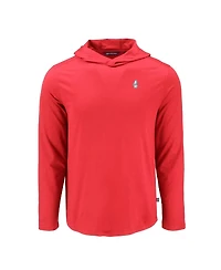 Cutter & Buck Men's Red Chicago Cubs Coastline Epic Comfort Eco Hoodie Long Sleeve T-Shirt