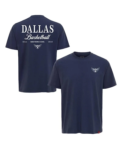 Sportiqe Men's and Women's Blue Dallas Wings Athletic Club Collection Duke Relaxed Fit Premium T-Shirt