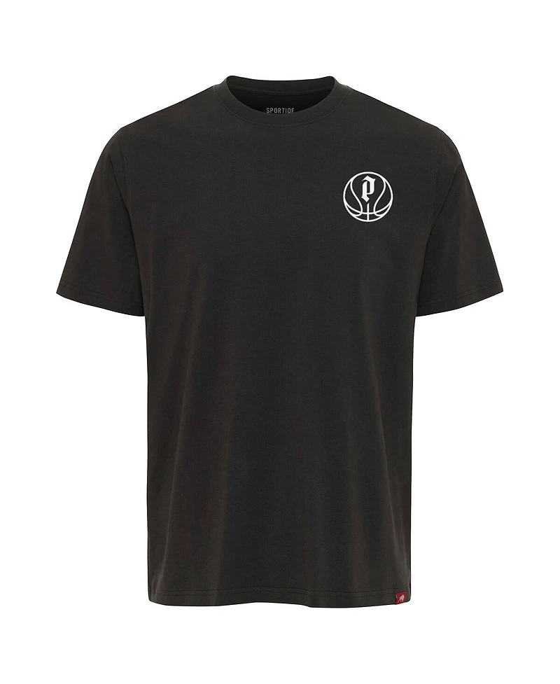 Sportiqe Men's and Women's Anthracite Portland Fire Athletic Club Collection Duke Relaxed Fit Premium T-Shirt