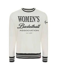 Sportiqe Men's and Women's Cream Wnba Athletic Club Collection French Terry Crew Sweatshirt