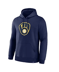 Fanatics Men's Navy Milwaukee Brewers Primary Logo Legacy Hoodie