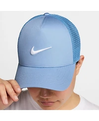 Nike Men's and Women's Light Blue Swoosh Rise Trucker Adjustable Hat