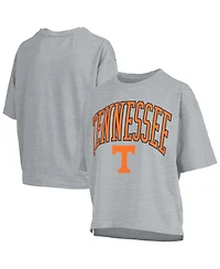 Pressbox Women's Gray Tennessee Volunteers Nelson T-Shirt
