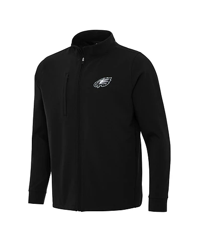 Antigua Men's Black Philadelphia Eagles Regard Full-Zip Jacket