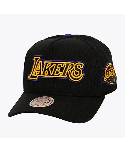 Mitchell & Ness Men's Black Los Angeles Lakers Class Act Pro Snapback Hat