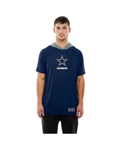 New Era Men's Navy Dallas Cowboys Combine Authentic Helmet T-Shirt