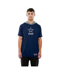 New Era Men's Navy Dallas Cowboys Combine Authentic Helmet T-Shirt