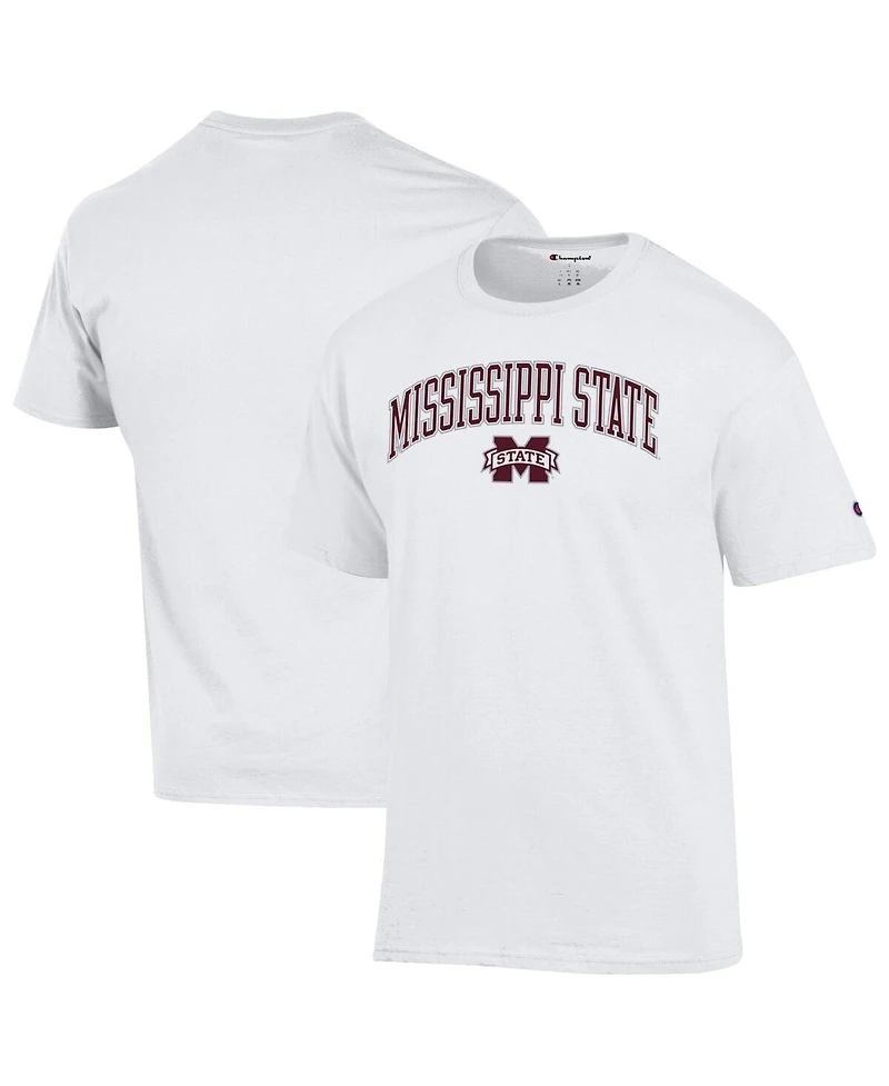 Champion Men's White Mississippi State Bulldogs Arch Over Logo T-Shirt