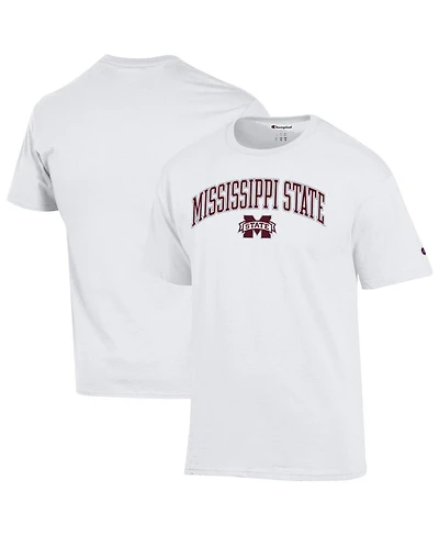 Champion Men's White Mississippi State Bulldogs Arch Over Logo T-Shirt