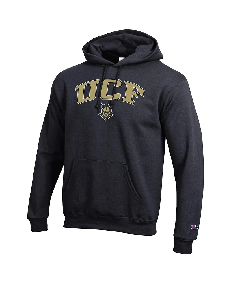 Champion Men's Black Ucf Knights Arch Over Logo Pullover Hoodie