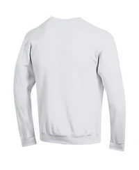 Champion Men's White Michigan State Spartans Basic Arch Fleece Pullover Sweatshirt