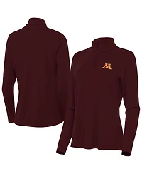 Antigua Women's Maroon Minnesota Golden Gophers Intent Quarter-Zip Sweatshirt