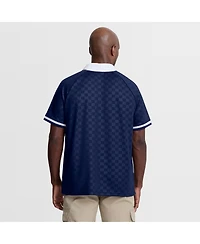 Fanatics Men's Navy New York Yankees Homerun Raglan V-Neck Polo Shirt