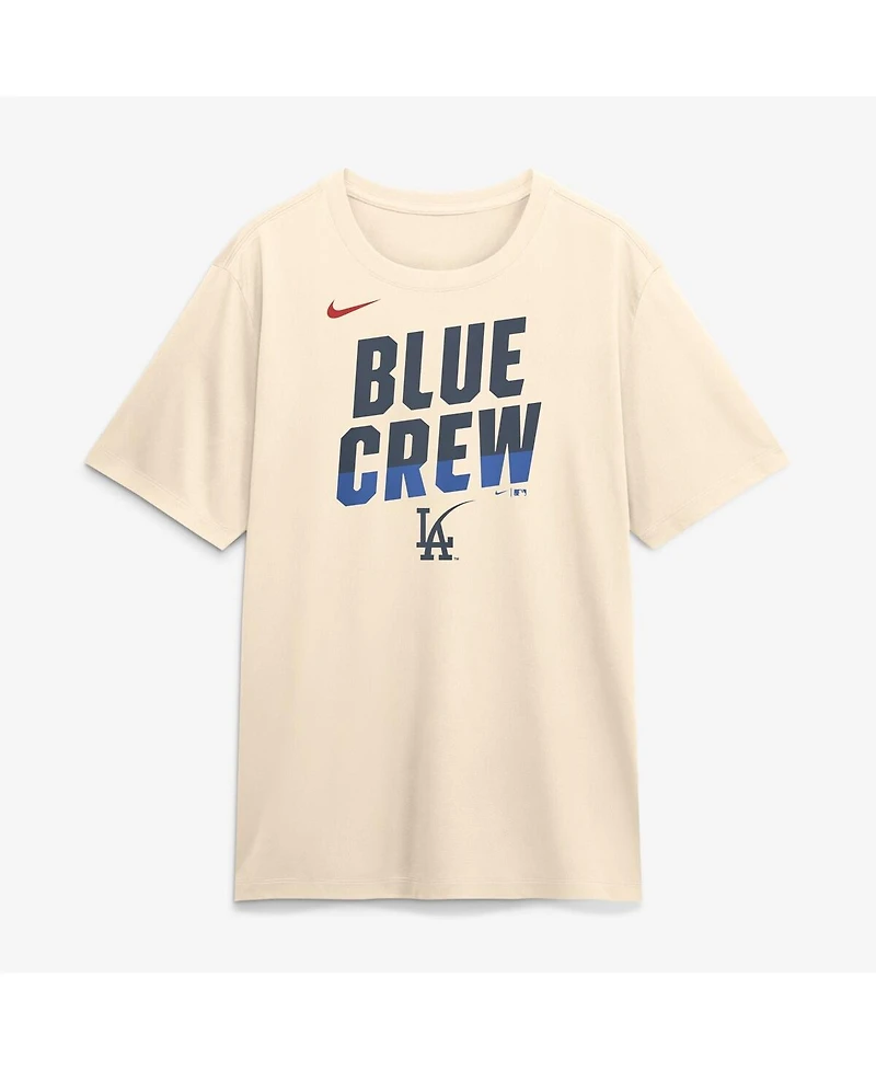 Nike Men's Cream Los Angeles Dodgers 2026 City Connect Team Phrase Script Dri-fit T-Shirt