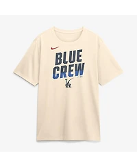 Nike Men's Cream Los Angeles Dodgers 2026 City Connect Team Phrase Script Dri-fit T-Shirt