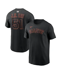 Nike Men's Jung Hoo Lee Black San Francisco Giants Name and Number T-Shirt