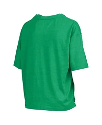 Pressbox Women's Kelly Green Notre Dame Fighting Irish Motley Crew Bishop Waist Length Oversized Slub T-Shirt