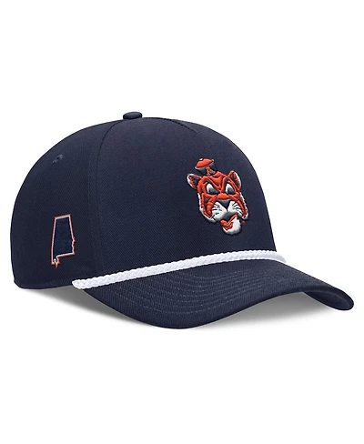 Nike Men's and Women's Navy Auburn Tigers 2026 Basketball Refresh 5-Panel Rope Rise Hat
