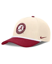 Nike Men's and Women's Natural Alabama Crimson Tide 2026 Primetime Natural 5-Panel Rope 2-Tone Rise Hat