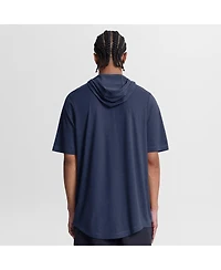 Nike Men's Navy New York Yankees Arched Wordmark Tri-Blend Hooded T-Shirt