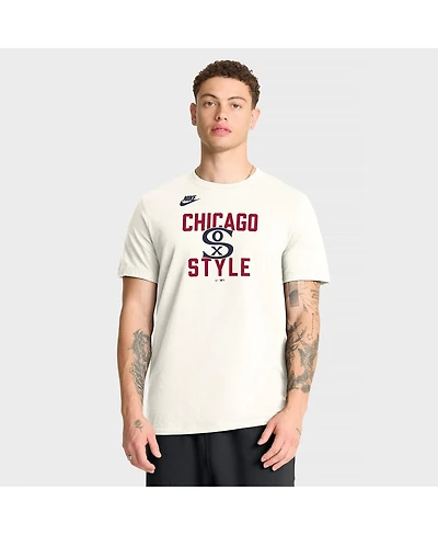 Nike Men's Cream Chicago White Sox Cooperstown Collection ‘70s Inspired T-Shirt