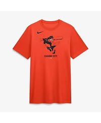 Nike Men's Orange Baltimore Orioles Tri-Blend Logo T-Shirt