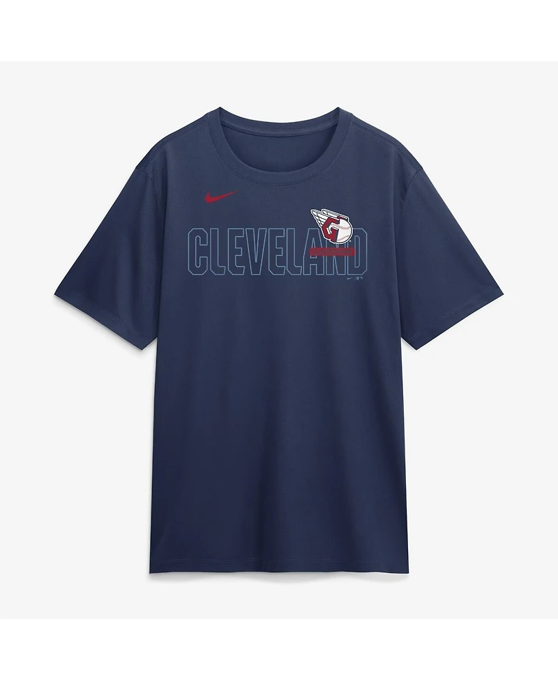 Nike Men's Navy Cleveland Guardians Knockout Team Legend Dri-fit T-Shirt