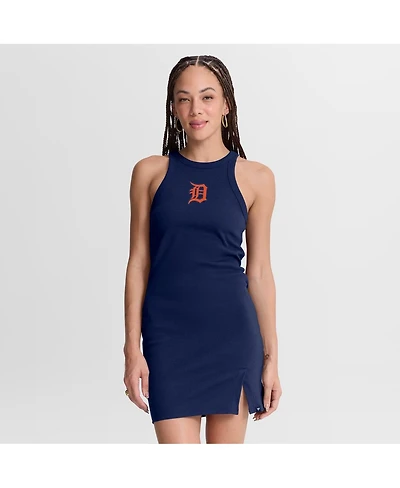 Fanatics Women's Navy Detroit Tigers Tri-Blend Ribbed Sleeveless Dress