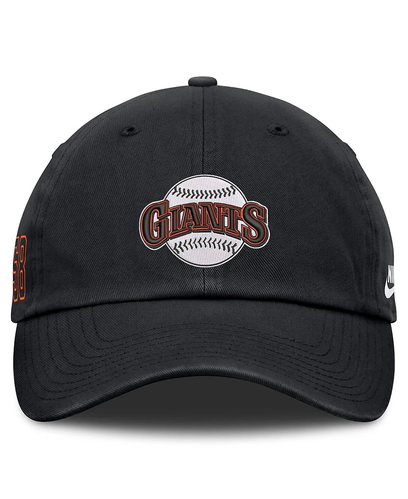Nike Men's Black San Francisco Giants Cooperstown Club Adjustable Hat