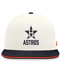 Nike Men's Cream/Navy Houston Astros Cooperstown Pro Dri-fit Snapback Hat