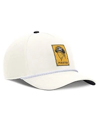 Nike Men's Cream Pittsburgh Pirates Cooperstown Rise Adjustable Hat