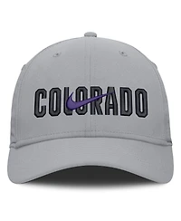 Nike Men's Gray Colorado Rockies Primetime Rise Dri-fit Flex Hat