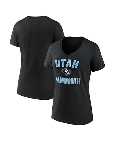 Logo Athletic Women's Black Utah Mammoth Arch Victory V-Neck T-Shirt