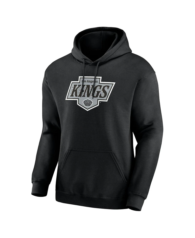 Logo Athletic Men's Black Los Angeles Kings Essential Hoodie