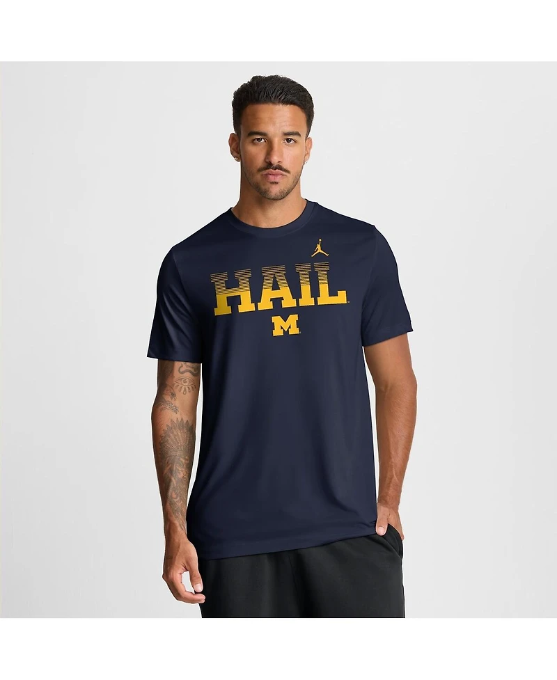 Jordan Men's Navy Michigan Wolverines Primetime Legend Kinetic Mantra Dri-fit T-Shirt