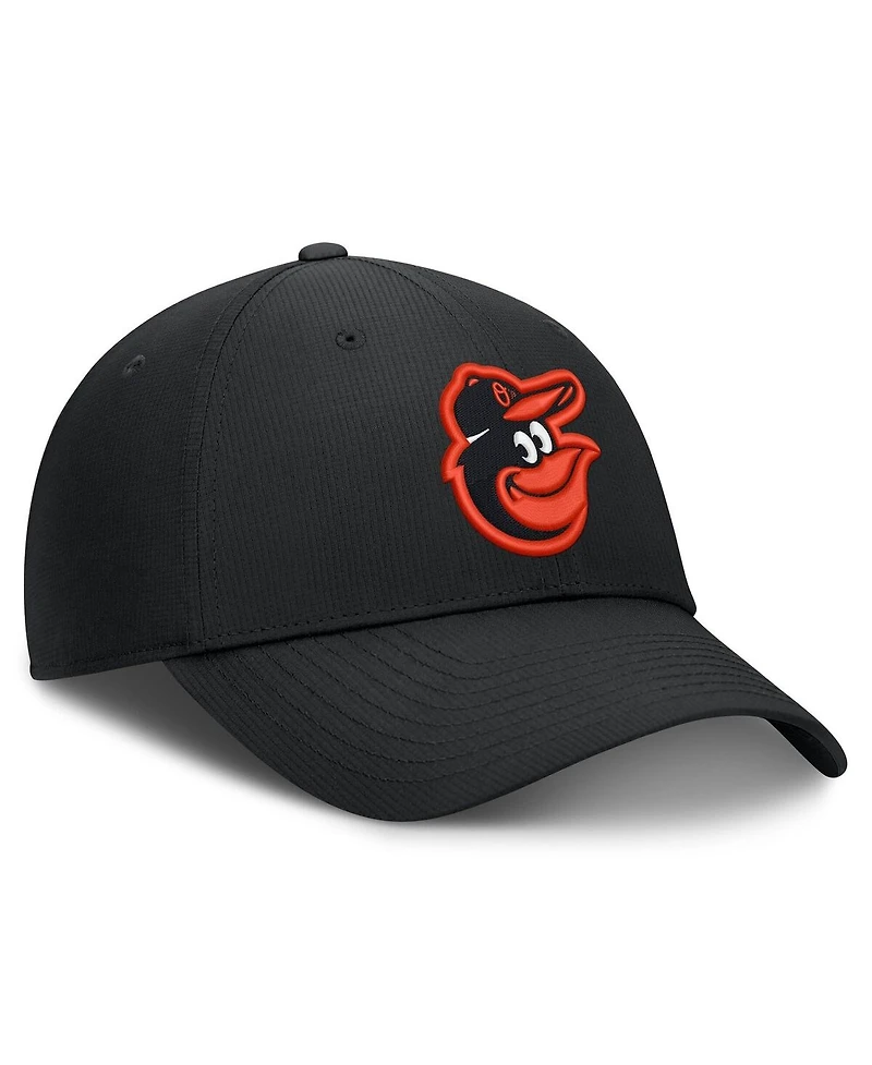 Nike Men's Black Baltimore Orioles Dri-fit Club Adjustable Hat