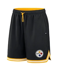 Fanatics Men's Black Pittsburgh Steelers Fearless Drive Shorts