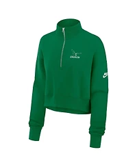 Nike Women's Kelly Green Philadelphia Eagles Phoenix Fleece Quarter-Zip Sweatshirt
