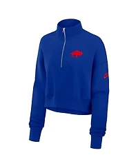 Nike Women's Royal Buffalo Bills Phoenix Fleece Quarter-Zip Sweatshirt