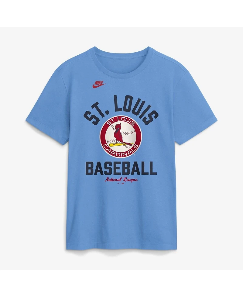 Nike Men's Light Blue St. Louis Cardinals Cooperstown Collection T-Shirt