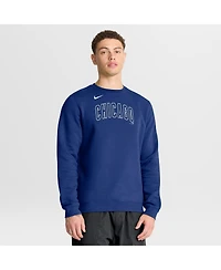 Nike Men's Royal Chicago Cubs Primetime Wordmark Sweatshirt