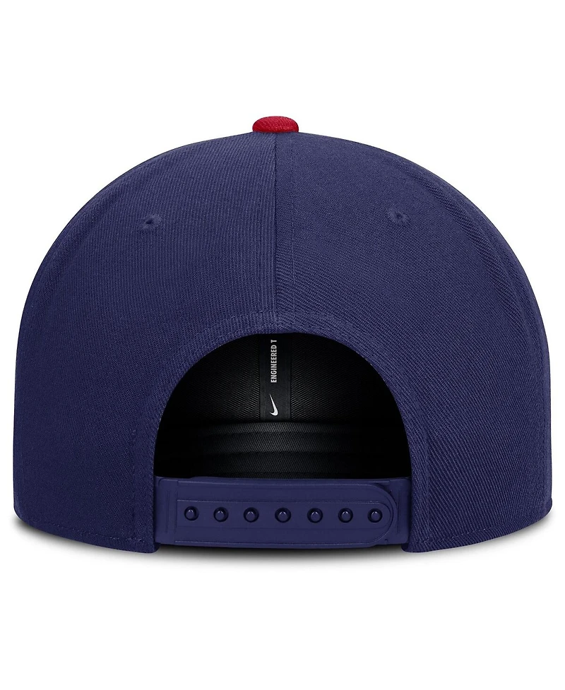 Nike Men's Royal/Red Chicago Cubs Primetime Pro Dri-fit Snapback Hat