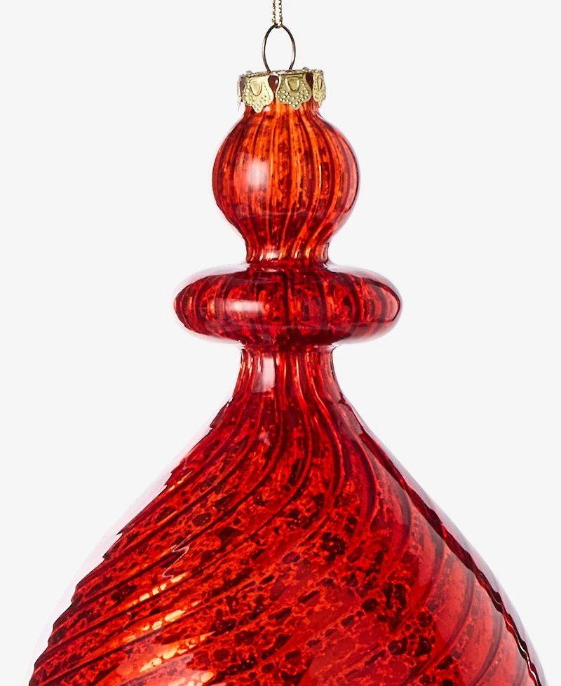 Holiday Lane Christmas Cheer Finial Shape Ornament, Macy's Exclusive